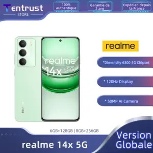 Global Version realme 14X 5G Smartphone Dimensity 6300 5G Chipset 50MP AI Camera 120Hz Eye Comfort Display 5000mAh Battery IP64