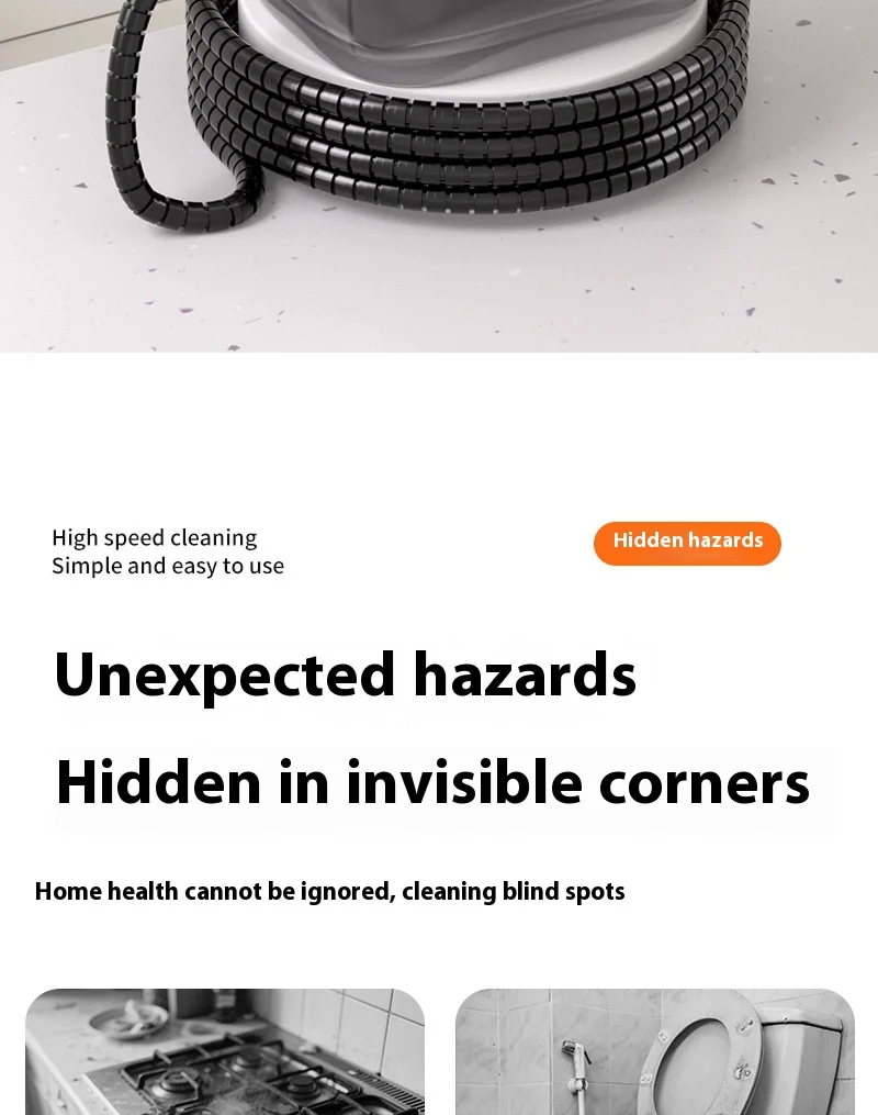 2500W Handhled Steam Cleaner High Pressure and Temperature For Household Air Conditioner Kitchen Hood Car Smart Jet Washer 8 kf S65363bffebdd464c9857c7f7c8386da9C