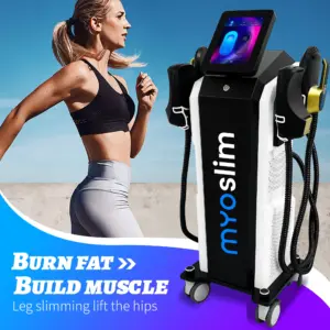 Myoslim High Power Handle High-Efficiency Muscle Stimulation RF Machine Body Sculpting Equipment Fat Burning Slimming Massage