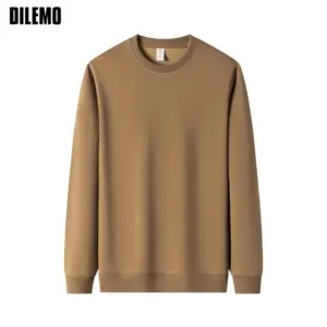 Top Quality New Brand Casual Fashion Crewneck Simple No Hood Trendy Pullover Hoodies Loose Fit Sweatshirts Mens Clothes 2025