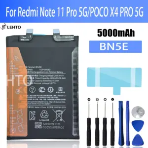 100% New Original BN5E Battery For Redmi Note 11 Pro 5G/POCO X4 PRO 5G Phone Replacement Bateria