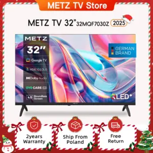 Metz QLED TV 32 "40" Inch Smart LED Television Google Tele HDR 10 Dolby Audio Bluetooth 5.1 EyeCare Tuner 2025 32MQF7030Z