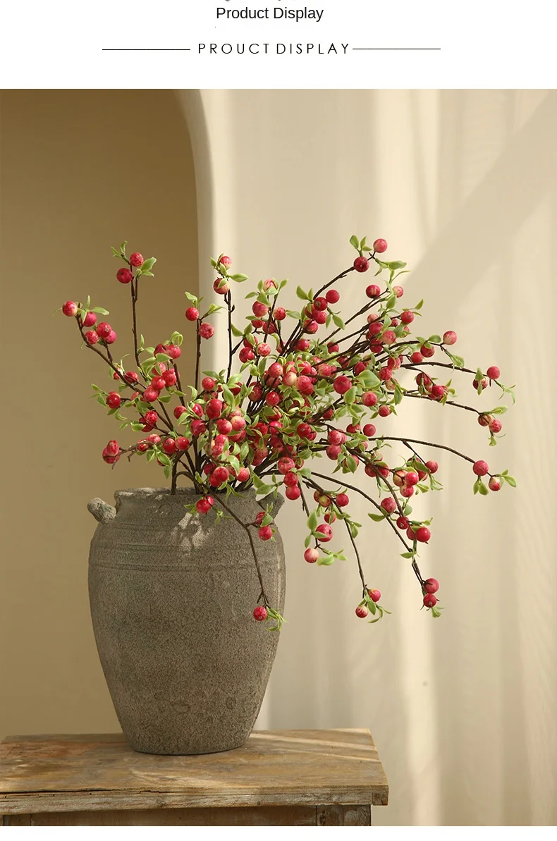 72cm Artificial Single Branch Mini Apple Wedding Flower Light Luxury Home Hotel Restaurant Decoration Flower Arrangement 10 kf S6c87cea1678b48e99e982990a5b6fcc6Q