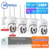 Movols H.265 3MP 5MP Wireless CCTV System Two Way Audio Waterproof PTZ WIFI IP Security Camera 10CH NVR Video Surveillance Kit