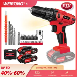 21V Battery Drill,Electric Screwdriver with 45 Nm, 25+1 Tightening Torque Settings,29PCS Accessories,LED Light,Safety Lock Drill