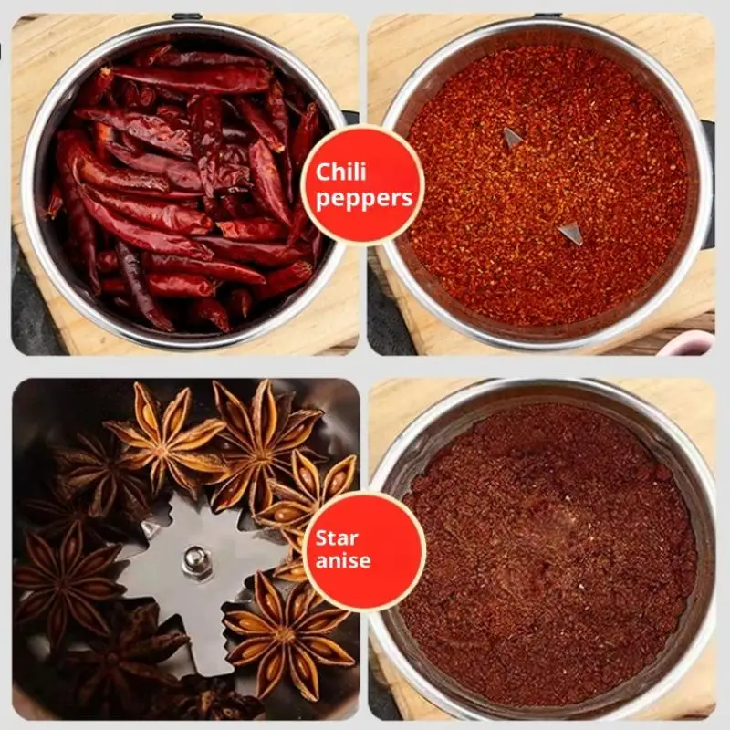 500ml Portable Coffee And Food Grinder 8-Blade Multi-Purpose Fine Crusher Ideal for Pepper Spices - Kitchen Gadget 17 kf S70b9148652c94231b5418b50d3d3f2fdR