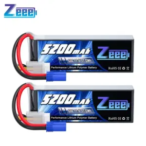 2pcs Zeee 3S Lipo Battery for FPV Drone 11.1V 120C 5200mAh EC5 Plug for RC Car Quadcopter Boat RC Airplane Model RC Parts дрон