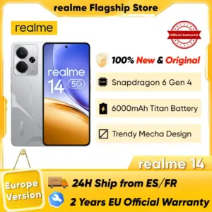 Światowa premiera realme 14 w 2025 r., smartfon 5G Snapdragon 6 gen. 4, 6,67'', 120 Hz, wyświetlacz AMOLED, bateria Titan 6000 mAh, aparat 50 MP z OIS