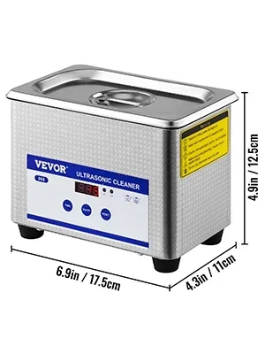 VEVOR Ultrasonic Cleaner 800ml Portable Washing Machine 35W Mini Dishwasher Lave-Dishes Ultrasound Bath Sonic for Home Appliance 17 kf
