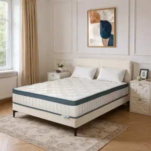 Tribesigns mattress 160x200 cm Height 25 cm Pocket spring Core mattress Medium Hardness H3 7-Zone Orthopedic mattress