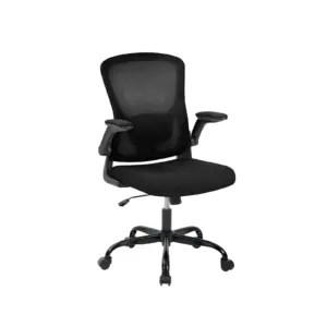 Office Desk Chair with High Back Mesh - Ergonomic Computer Chair for Home, Gaming & Work, Adjustable Height, Flip-Up Armrests