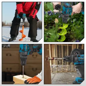 YOFIDRA 900N.M Brushless Electric Impact Drill 13mm Cordless Screwdriver Driver Wood Power Tool for Makita 18V Battery Pin 6 kf S7295fbad0c474b08afcc5dcbd9c1eb4d2