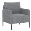 Living Room Armchair, Single Sofa with Cushion, Lounge Chair with Adjustable Foot Pads, Comfortable Sofa Chair