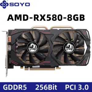 SOYO AMD RX 580 8GB 2048SP Placa De Video Gaming Graphics Card GDDR5 256Bit PCI Express 3.0 ×16 Radeon GPU rx580 8gb For Gaming
