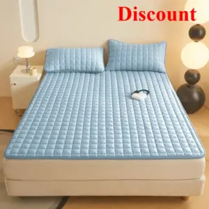 New class A skin-friendly padded cotton curve grid waterproof mattress mattress mattress protective mat
