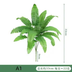 Artificial Plants Leaves Silk Tortoiseshell Leaf Dieffenbough Fake Small Fairy Taro Simulation Green Plant Living Room Decor 3 kf S785dfa16392c493f9f7a250ef188351fe