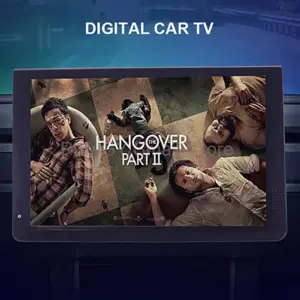 Portable Monitor Lightweight Car mini TV Screen 12 Inch HD FM 2 channels Outdoor support PVR Long Life LED Battery with stand