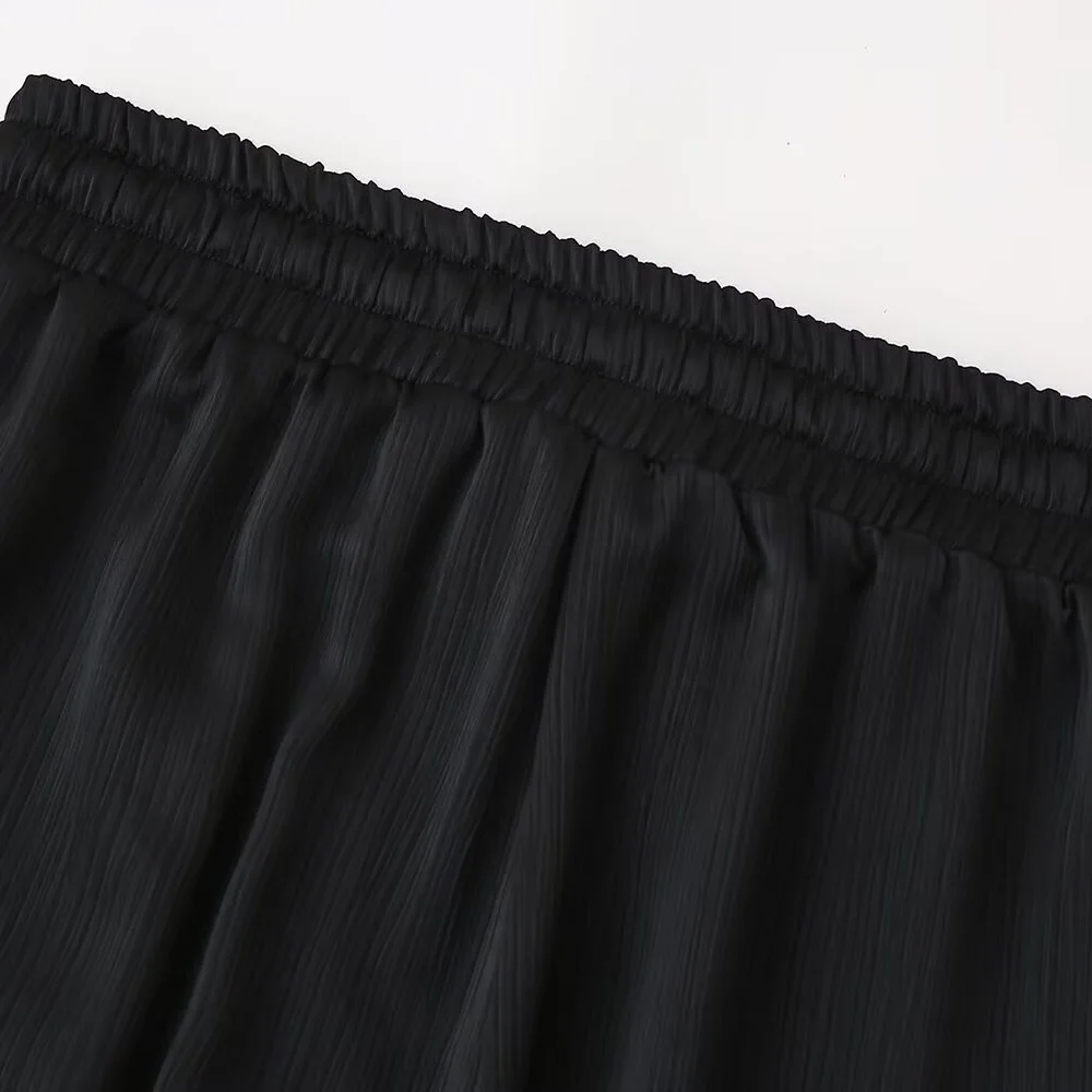 European and American Style 2024 Spring and Summer New Women's Clothing Wrinkle Effect Double Breasted Suit Jacket Pants Set 50 kf S79313f660ee949fba2419ca78dbd2141C