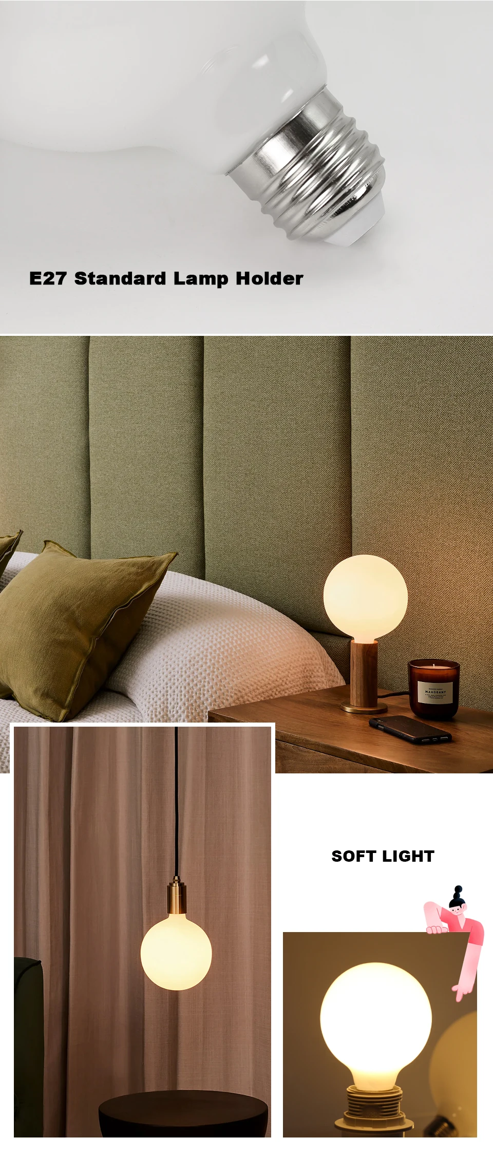 E27 LED Bulb AC 220V 110V G80 G95 G125 Energy Saving Global Light Lampada Ampoule LED Light Bulb Cold Warm White LED Lamp 10 kf S7a7da478c44e48818e7b3a86dcde2fd6k