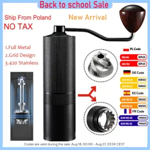 Professional Manual Coffee Bean Grinder 5 Star Mill Adjustable Coffee Maker For Espresso,Hand Pot,Moka Pot