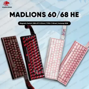 Madlions Mad 60he Mad 68he Mad60 Mad60HE Mad68 Mad68HE 65% Magnetic Gaming Mechanical Keyboard 60% Hotswap RGB 8K Gamer Keyboard