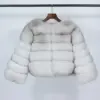 Real Fox Fur Coat Winter Jacket Women O-neck Thick Fashion 2025 Natural Fox Fur Raccoon Outerwear Warm Luxury Female Plus Size