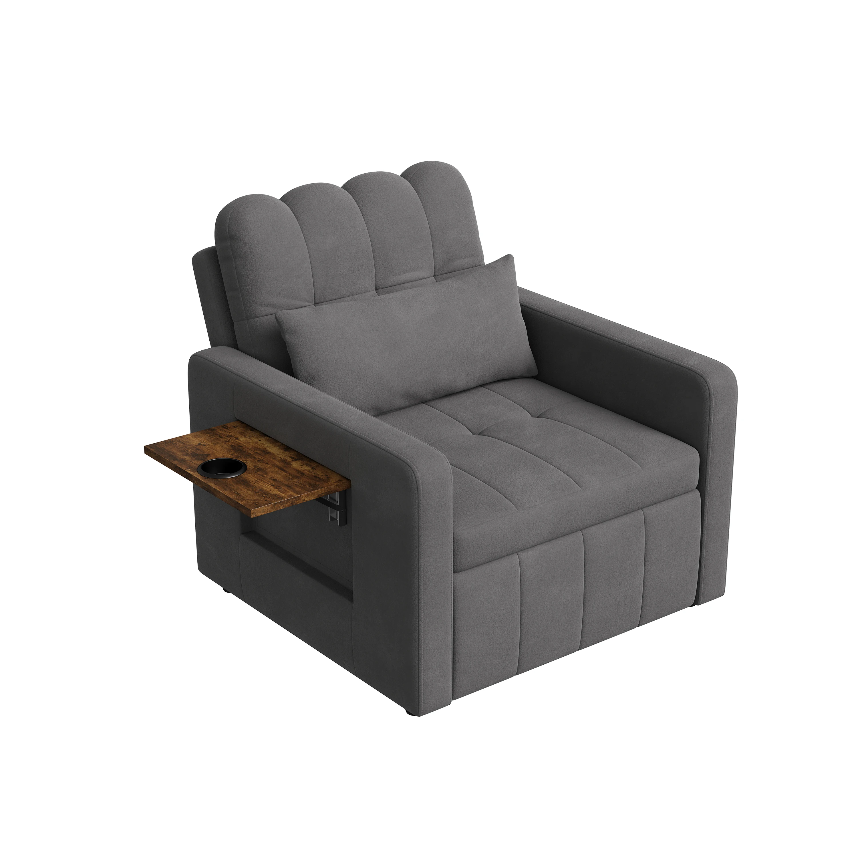 Rosahqnda Folding Sofa Bed,Sleeping Chair with Adjustable Backrest&table&Side Pocket,Relaxing Chair for Living Room,Bedroom 34 kf S80f8488e4f524055b5c5b6fce0967783w