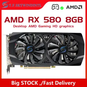 RX 580 8GB 2048SP Gaming Graphics Card Radeon GPU RX580 Series placa de video Desktop Gaming Computer GPU