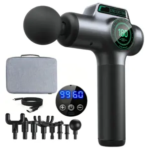 Rechargeable Deep Tissue Massage Gun with Storage Case High Power Percussion Therapy for Muscle Relaxation and Recovery