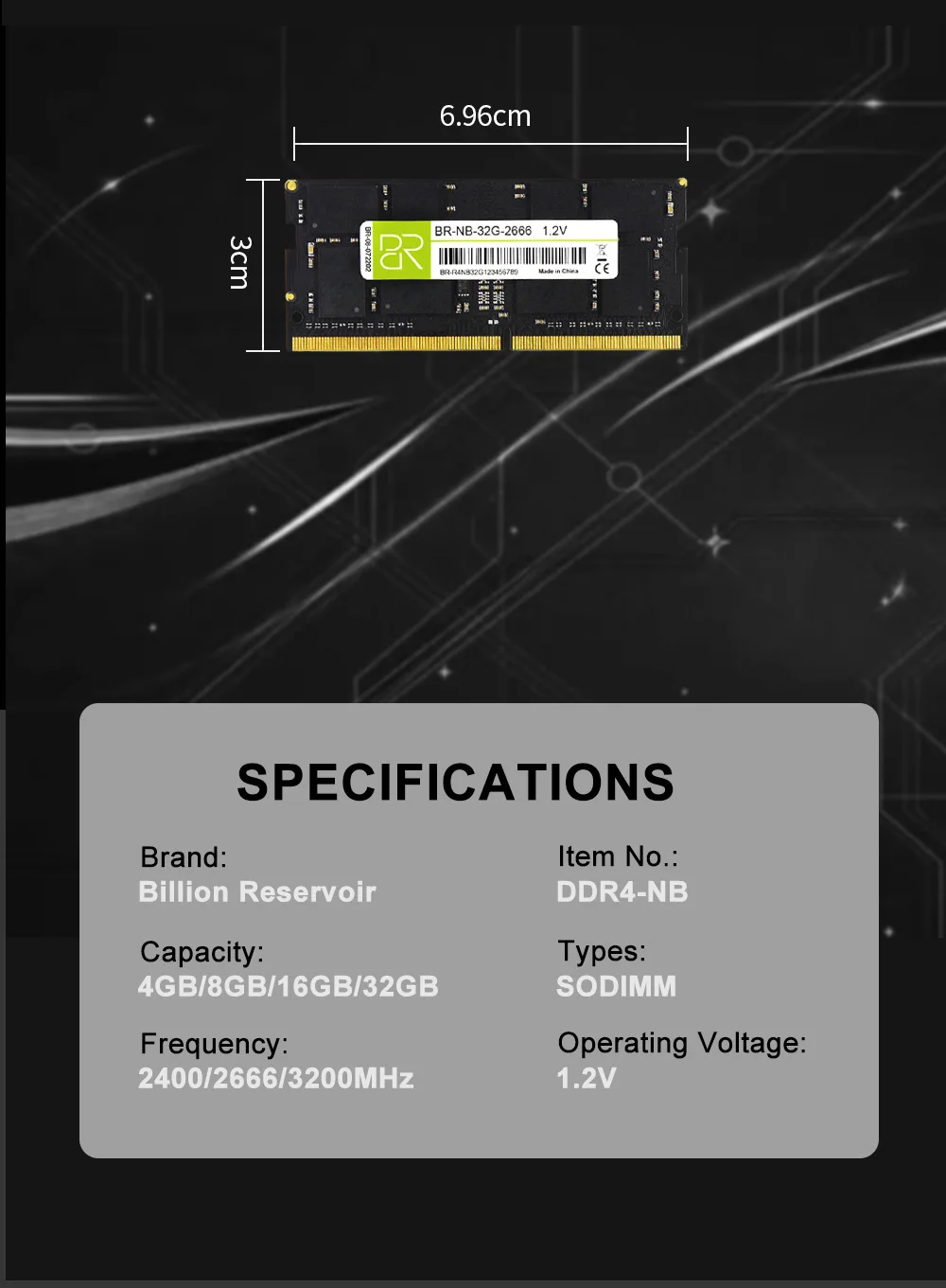 BR DDR4 DDR3 Memoria Ram Notebook 32GB 16GB 8GB 4GB 3200 2666 2400 1600 1333 Sodimm Laptop Memory 12 kf S833fe75d131e417681401f21b5e671149