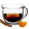 Tea glass with thick glass ear 480 ml Leo