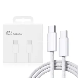 Original USB-C Fast Charger Cable For iPhone 15 Pro Max 15 Pro 15 Puls PD 60W USB-C Weaving Charging Data Line Accessories