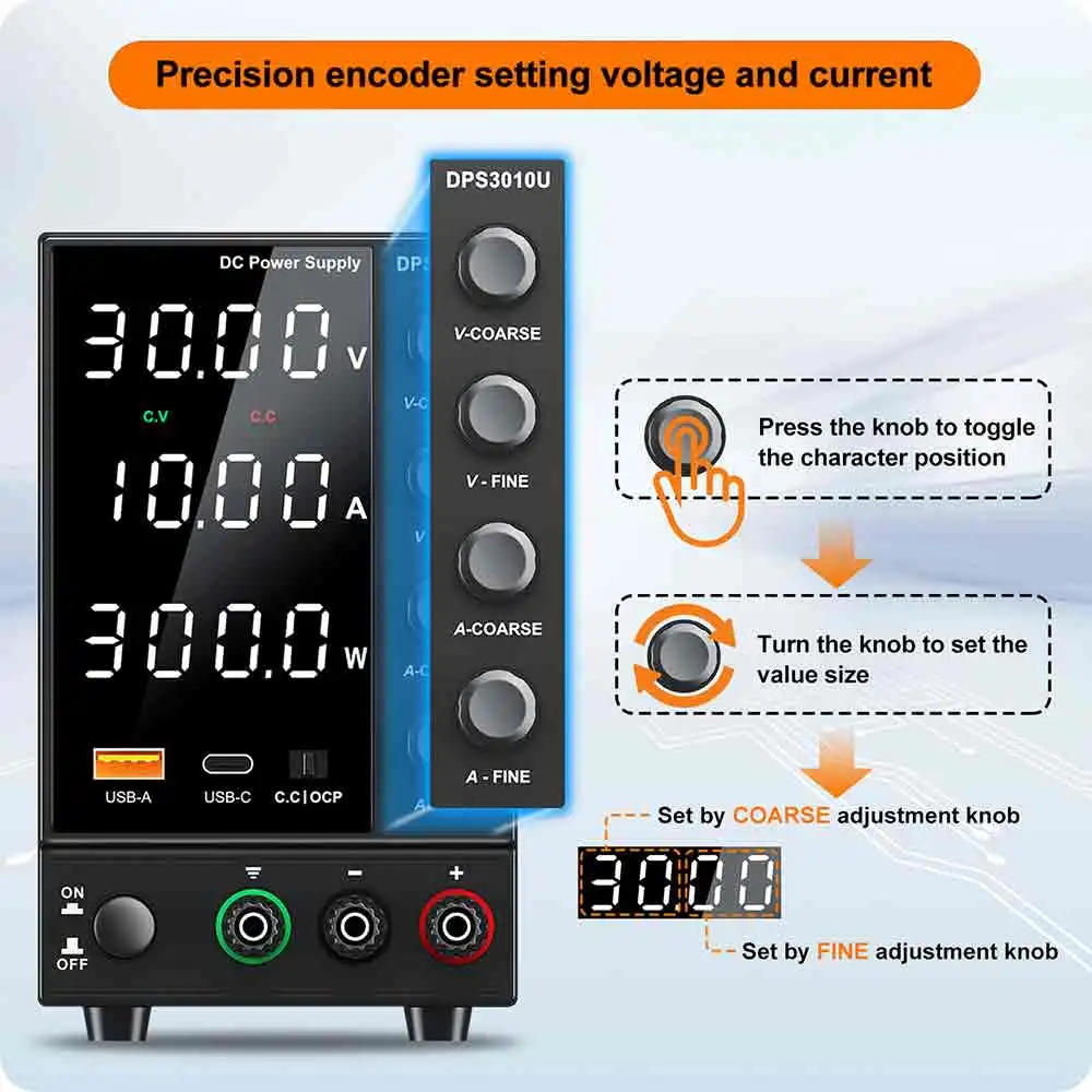 Adjustable DC Power Supply 30V 5A 10A 60V 120V 3A LaboratoryBench Power Source Switching Stabilized LCD Power Supply regulator 12 kf S83c14044d5c14d09b7c4c13011804665h
