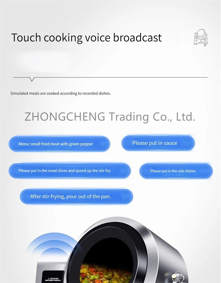Household 220v Automatic Frying Machine Full Intelligent Robot 2022 New Type Frying Pan, Frying Rice, Dining Room, Large Drum Fr 27 kf S861bffa12a2c454598ce984ab6161eddh