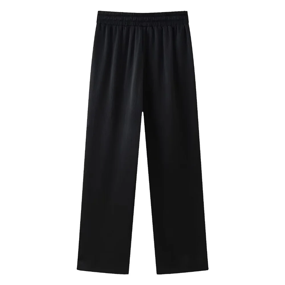 European and American Style 2024 Spring and Summer New Women's Clothing Wrinkle Effect Double Breasted Suit Jacket Pants Set 18 kf S864b1ba192a941eea4fc7936d079fe57o