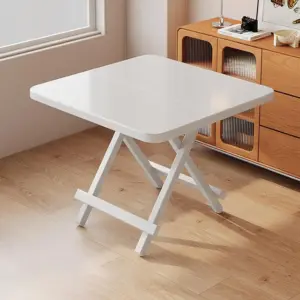 Table, Small Household Dining Table, Ready to Use, No Installation Required, Suitable for Restaurants, Apartments, Offices, Camp