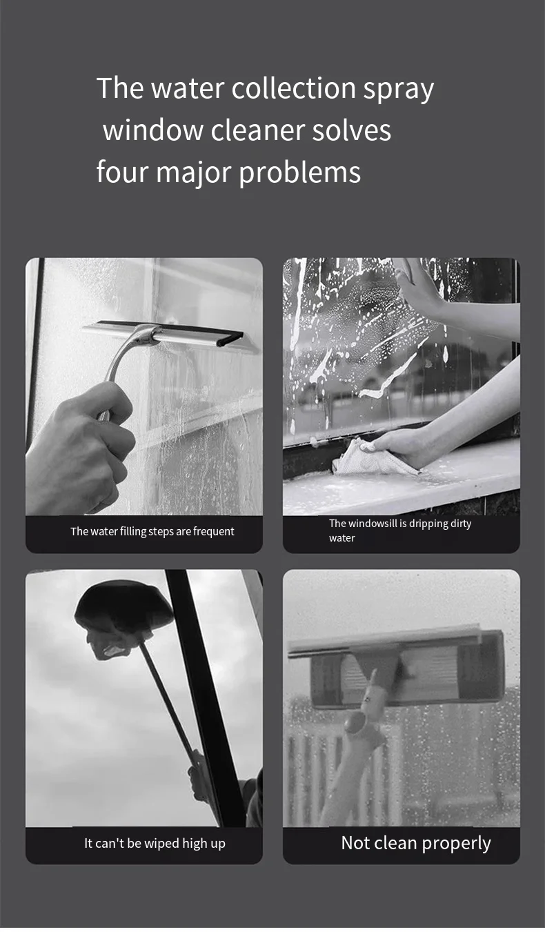 Multifunctional Electric Cordless Window Cleaner Machine White Cordless Rechargeable Automatic Portable Glass Cleaner Tools 10 kf S8781032bf4b34028b68b803626b5c831u