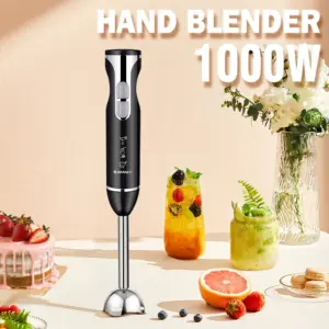 Home Portable Handheld Cooking Stick 1000W 5 in 1 Multi-function Blender Food Processor Small Baby Food Machine Meat Grinder