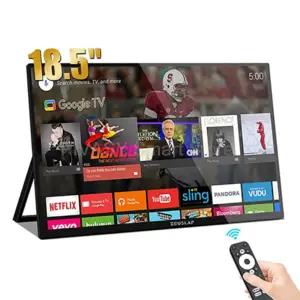 Portable Monitor Smart TV Touch Screen 18.5 Inch FHD Google Entertainment Interactive Zoom for Office Movie Indoor Lightweight