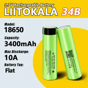 1-16pcs LiitoKala 34B 100% New Original NCR18650B 3.7v 3500mah 18650 Lithium Rechargeable Battery Flashlight batteries