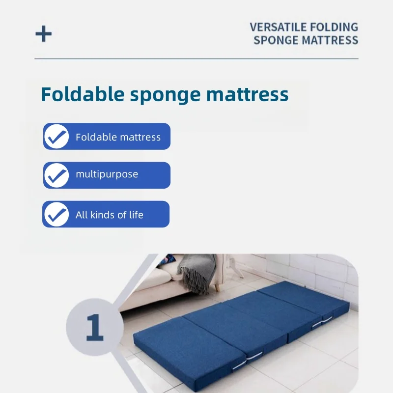 Sponge Folding Mattress Nap Mat Office Folding Mattress Mat Japanese-style Lazy Tatami Memory Simple Foam Bed Furniture New 10 kf S88e824fee71243f6a02fe0632299a0e20