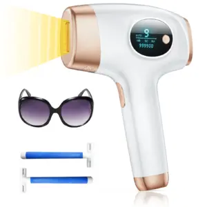 IPL Hair Removal Laser with RA SC Function 9 Levels 999900 Flashes 10 Mins Trimmer for Women Men Bikinis Facial Body Treament