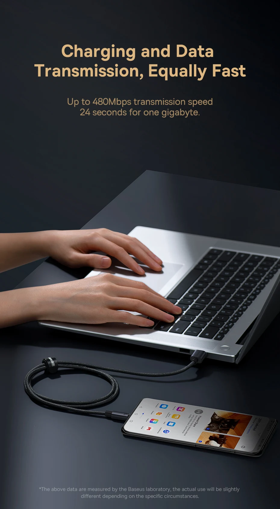 Baseus 66W/100W USB Type C Cable For Huawei P50 P40 Pro Honor Super Charge 6A Fast Charging USB C Charger Data Cable Wire Cord 17 kf S8af4daca7bba434f8dfc7a9715097a9dp