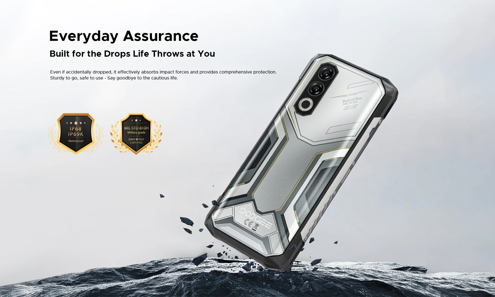 DOOGEE Blade20 Max Rugged Phone 36GB RAM(12+24) 1TB ROM Gemini AI 6.6" 120Hz 11800mAh Battery Android 15 Helio G100 Smartphones 15 kf S8bf8aa3802f14cf88b7529b16548bf9bq