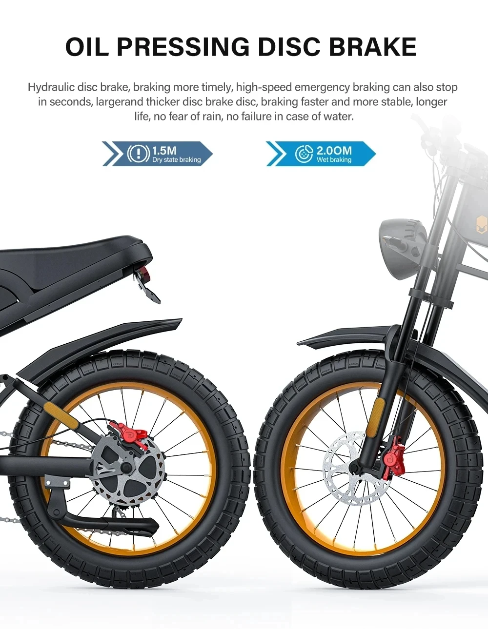 COSWHEEL Electric bike GT20 PRO 3000W Dual Motor 48V 40AH Electric Bicycle 20 Inch Fat Tire Off-Road Mountain EBike 19 kf S8ed2fc71106c4681828bbffbd784314bv