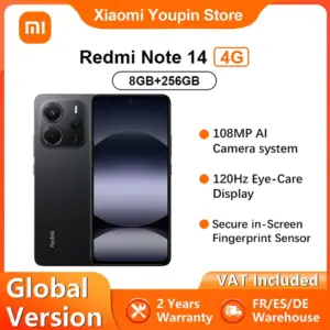 Global Version Xiaomi Redmi Note 14 4G Smartphone 6.67" 120Hz Display MediaTek Helio G99-Ultra 108MP AI Camera 5500mAh Battery