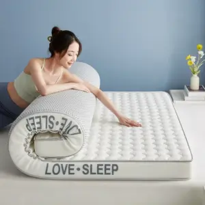 Latex Tatami Mattress Folding Floor Mat Bedroom Soft Comfortable Bed Mattress Student Dormitory Mats King Queen Twin Full Size