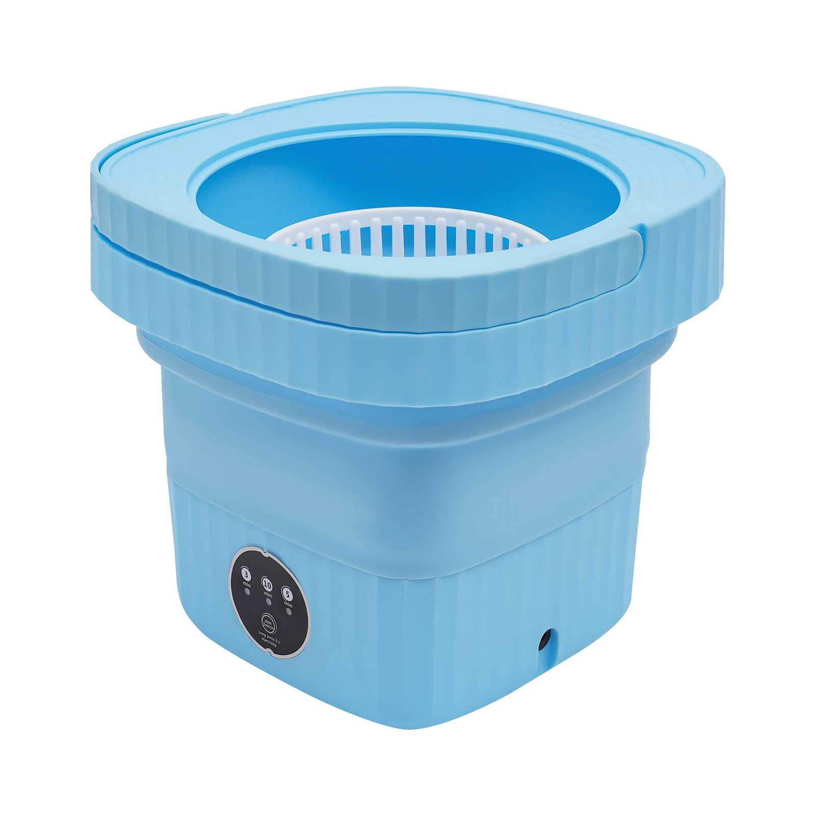 6L Portable Washing Machine 40W Folding Large Capacity Clothes Spin Dryer Bucket for Underwear Socks 13 kf S8ffaf1658ad04af2b4cfee586f7111b9N