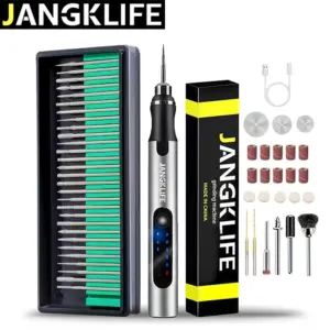 JANGKLIFE USB Cordless Rotary Tool Kit Woodworking Engraving Pen DIY For Jewelry Metal Glass Mini Wireless Drill