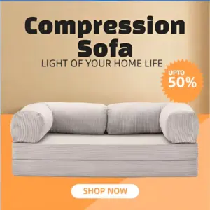 2026 EU new modern simple vacuum compression sofa 200*100*70cm convertible sofa cover multi-functional sofa bed